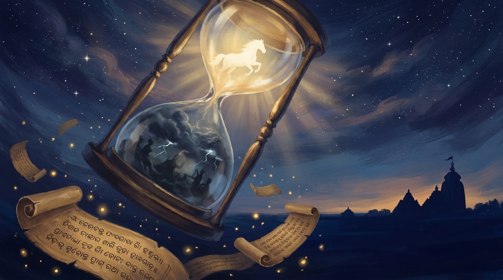 The turning of the ages — darkness giving way to dawn