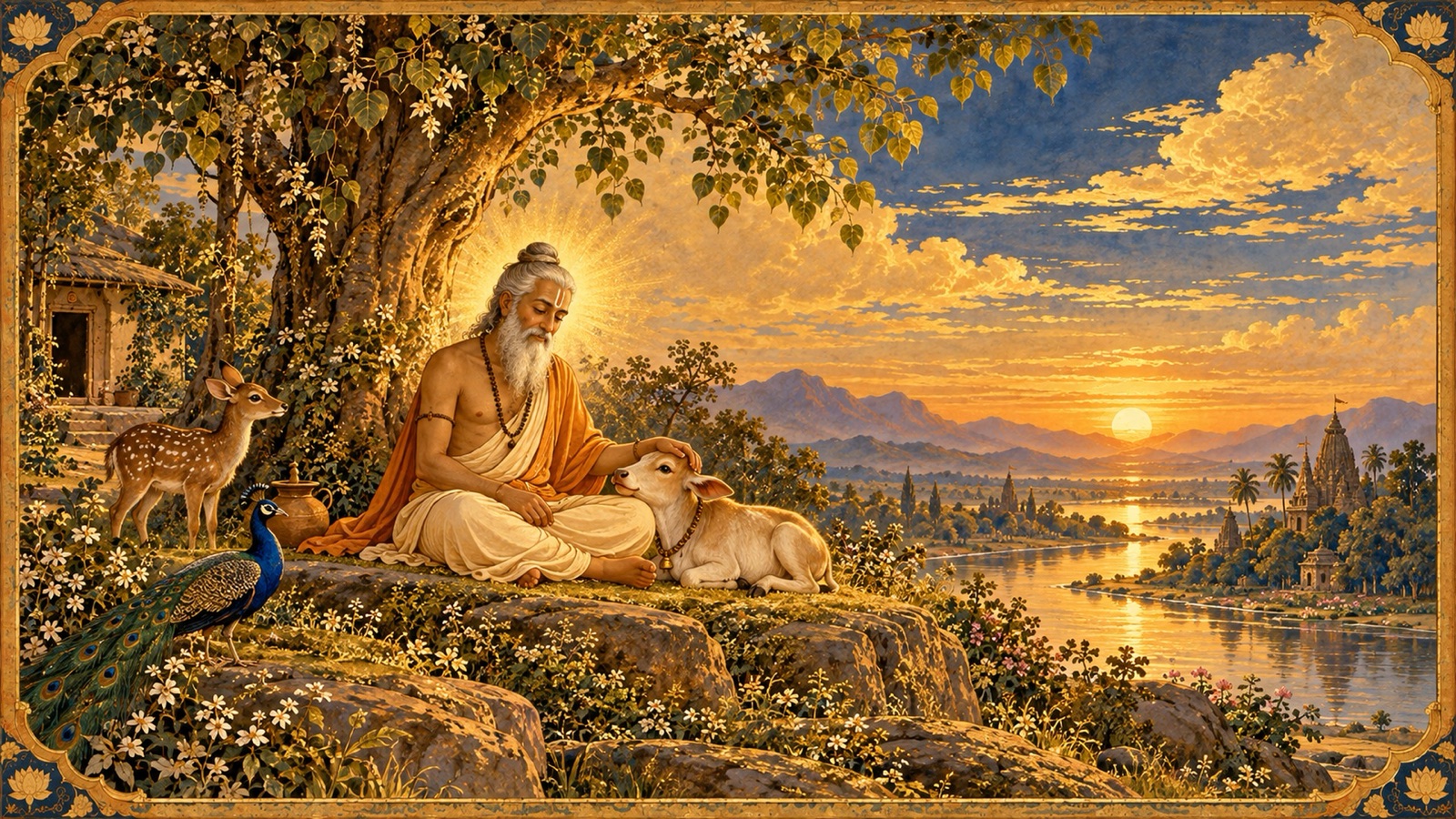 A compassionate, serene saint who harms none and works for the good of all