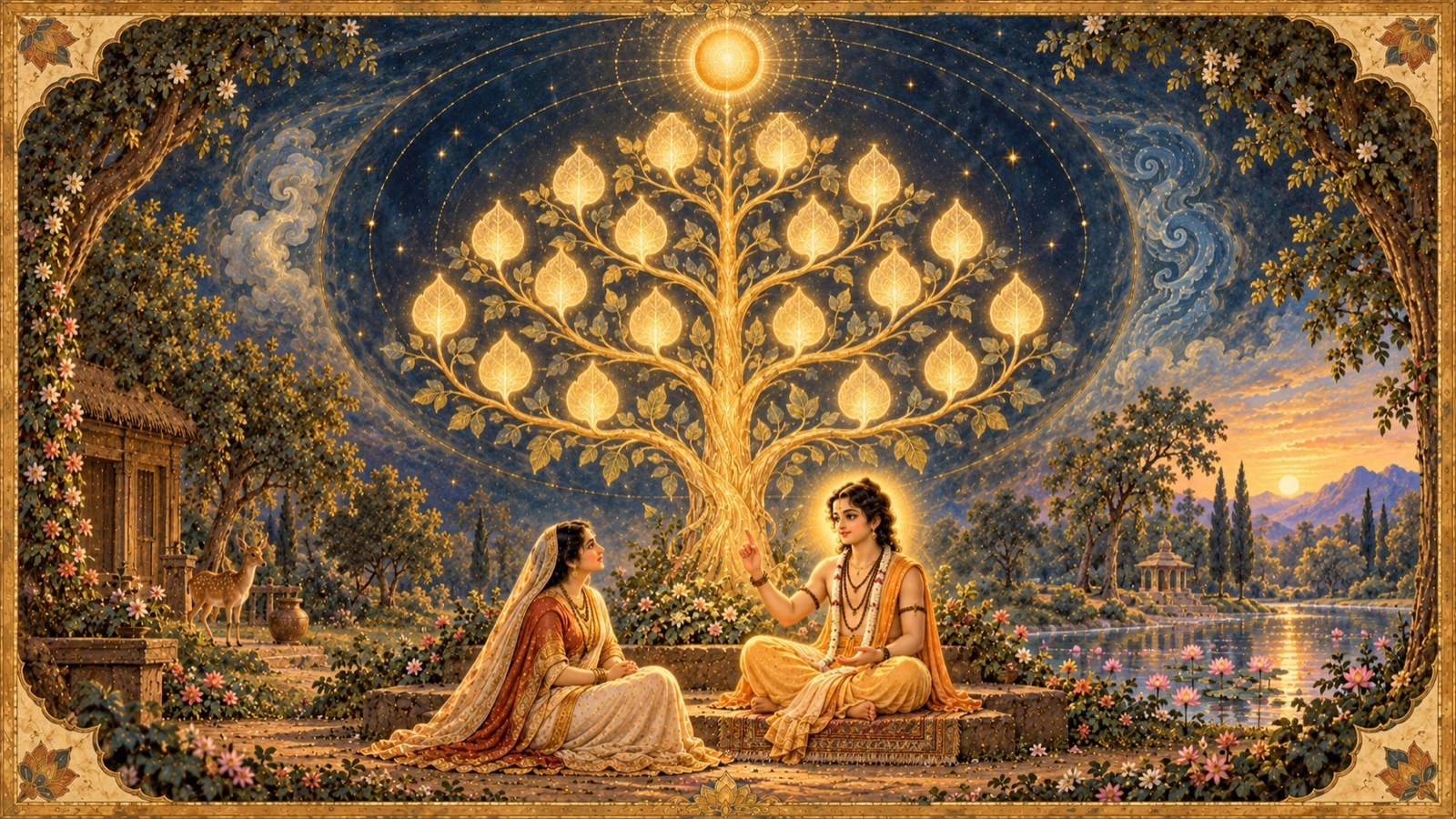 The twenty-four categories of Prakrti and Time as the twenty-fifth forming the architecture of material creation