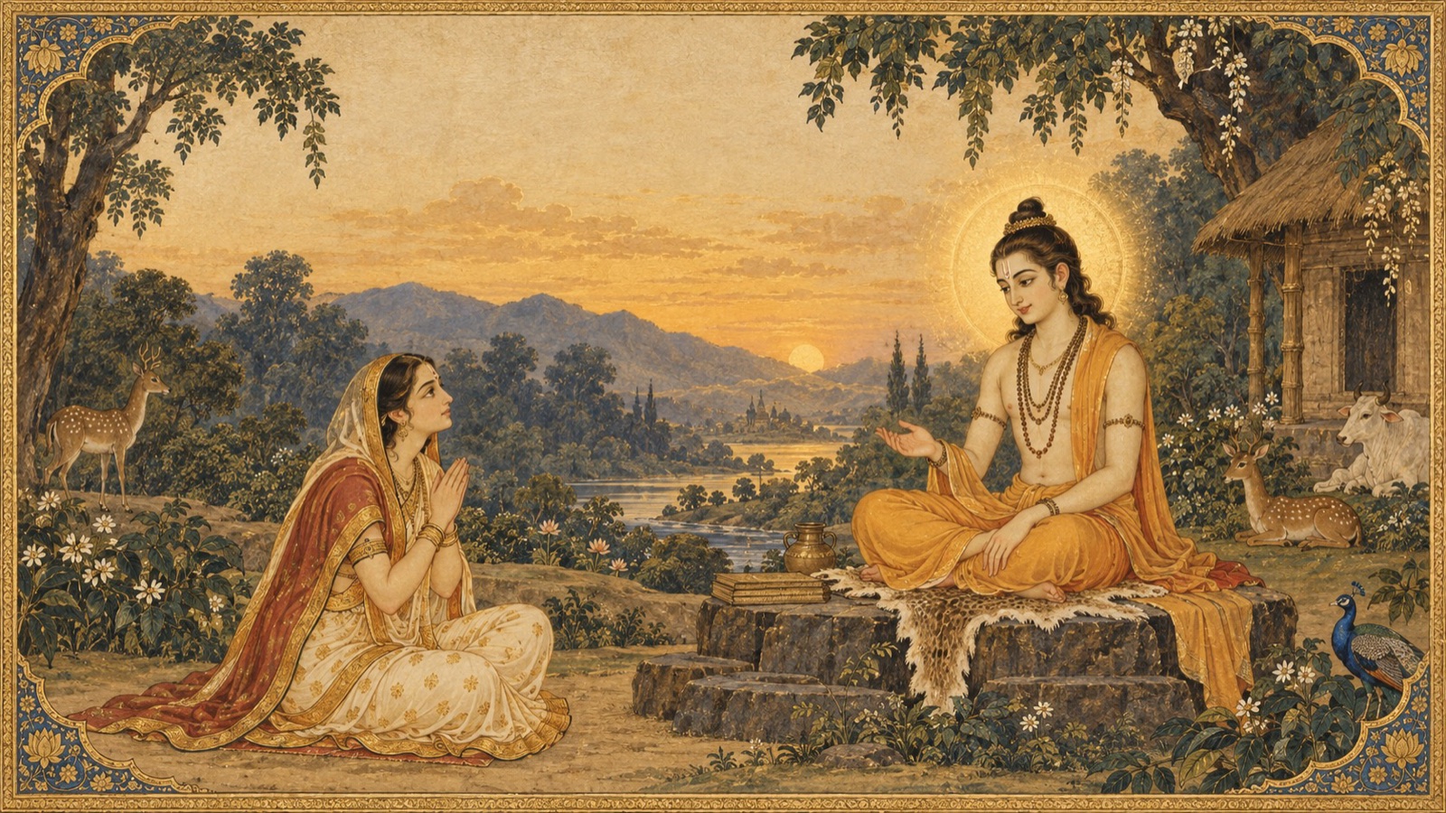 देवहूति भक्ति, जीवों की गतियों, काल और जागरण के विषय में कपिल से एक साथ चार प्रश्न पूछते हुए