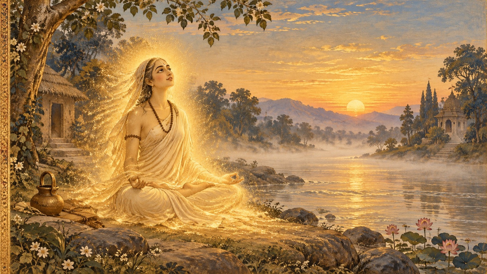 इस प्रकार, भगवान् कपिल द्वारा बताए गए मार्ग का अनुसरण करते हुए, वे शीघ्र ही उस भगवान् के धाम को प्राप्त हो गईं, जो सदा मुक्त हैं तथा परमात्मा अथवा ब्रह्म से अभिन्न हैं। वह अत्यन्त पवित्र स्थान, जहाँ उन्हें परम मुक्ति प्राप्त हुई, तीनों लोकों में 'सिद्धपद' के नाम से प्रसिद्ध हुआ।