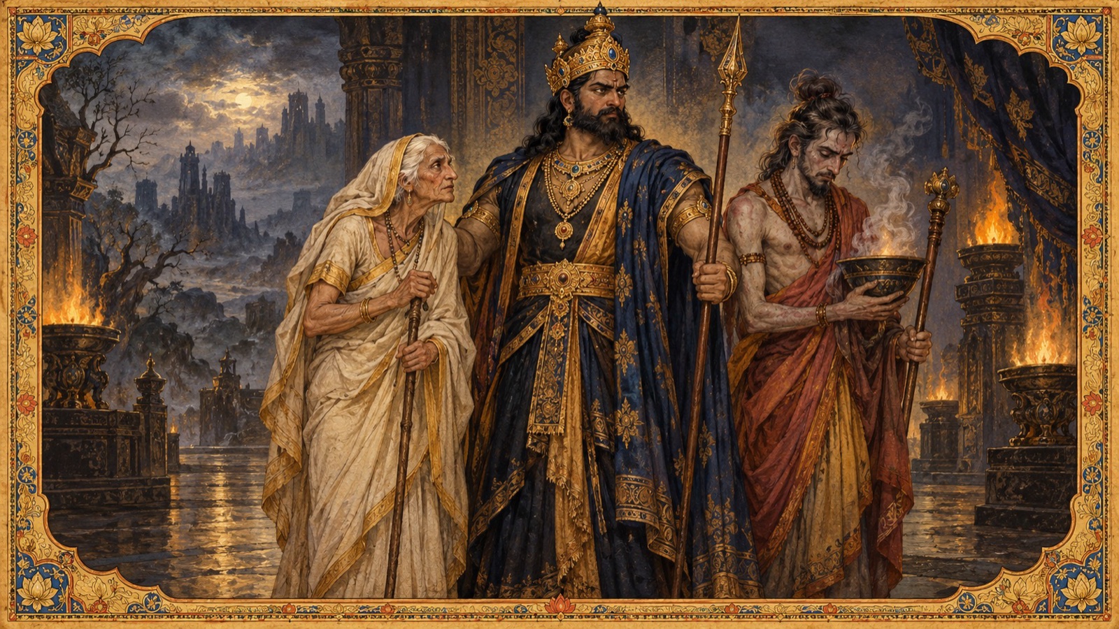 यवनराज कालकन्या को अपनी बहन तथा अपने भाई प्रज्वार, ज्वर, को स्वीकार करते हुए