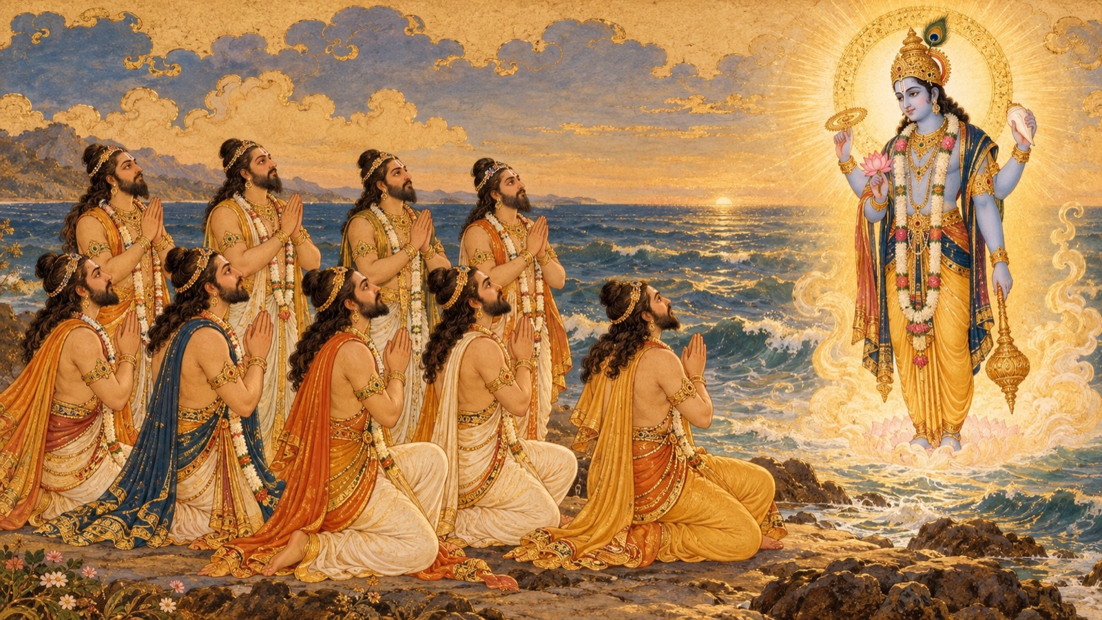 प्रचेता घोषित करते कि भगवान् के भक्तों का एक क्षण का संग स्वर्ग से बढ़कर है