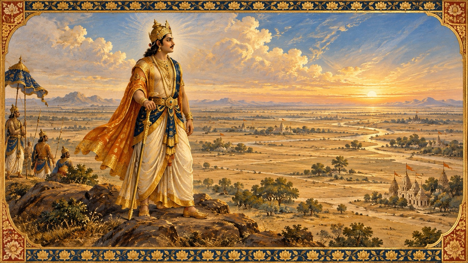 King Kuru, lord of Kurukshetra, founder of the great Kuru dynasty