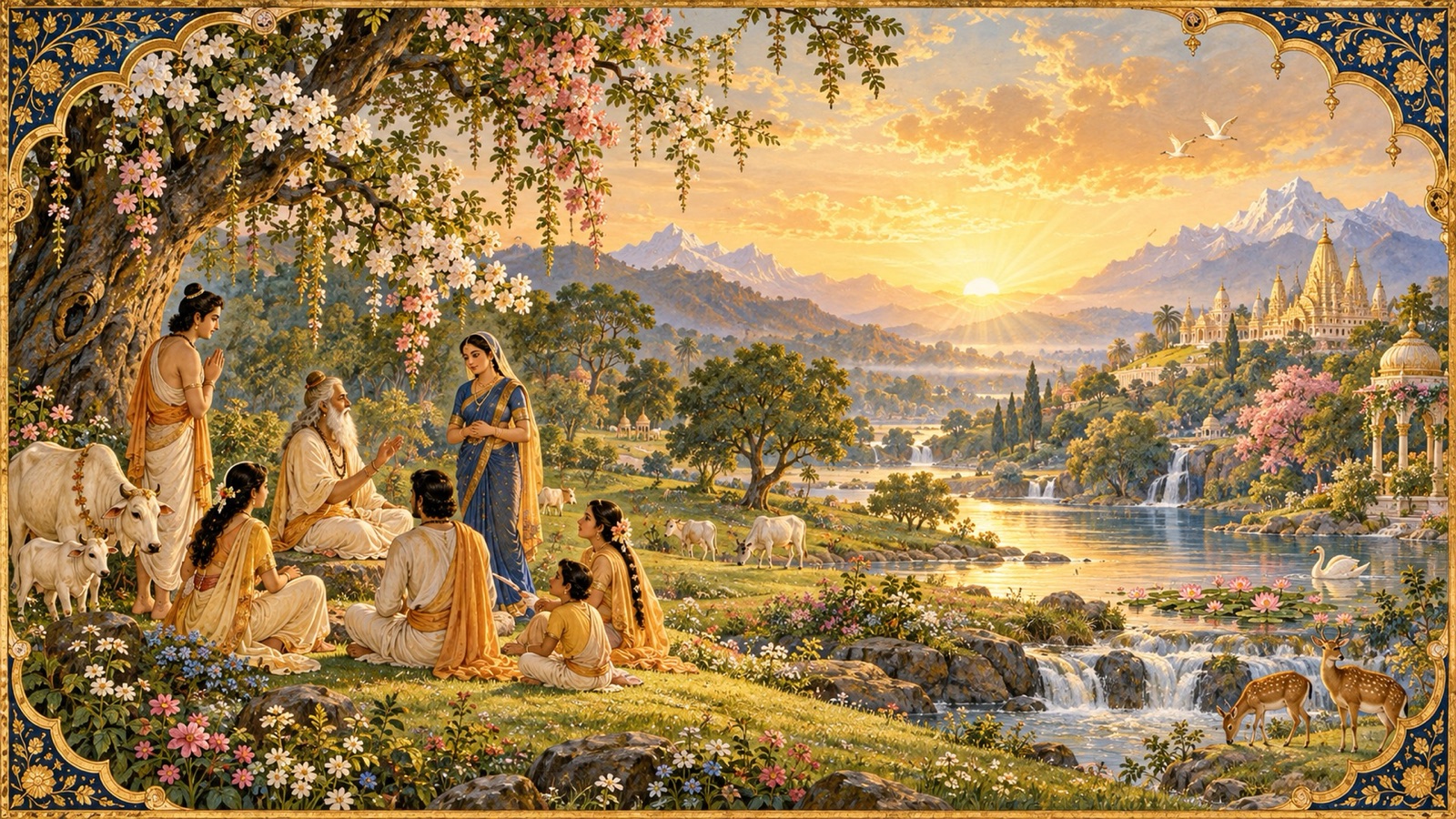 सत्ययुग के एक नए स्वर्णिम काल का उदय, शुद्ध-हृदय लोगों तथा एक दीप्तिमान नवीनीकृत पृथ्वी सहित